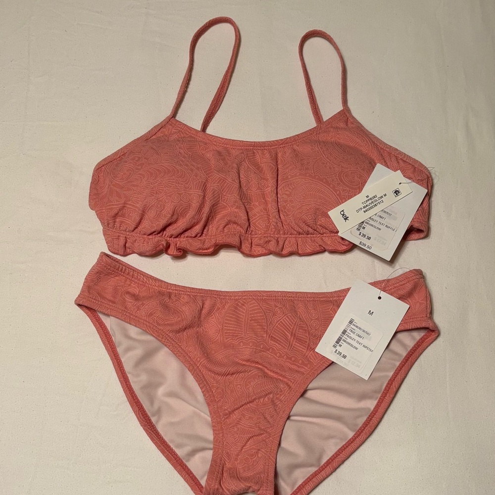 NWT True Craft Coral Bikini Set MEDIUM